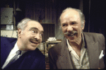 Actors (L-R) Sam Levene & Jack Albertson in a scene fr. the Broadway play "The Sunshine Boys." (New York)