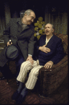 Actors (L-R) Sam Levene & Jack Albertson in a scene fr. the Broadway play "The Sunshine Boys." (New York)