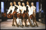 The cast in a production number from the ice show "Paradise on Ice" presented at the Sheraton (New York)