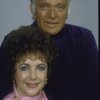 Actors Richard Burton & Elizabeth Taylor in a publicity shot  fr. the Broadway production of the play "Private Lives." (Boston)