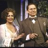 Actors Elizabeth Taylor & John Cullum in a scene fr. the Broadway production of the play "Private Lives." (New York)