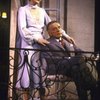 Actors Kathryn Walker & Richard Burton in a scene fr. the Broadway production of the play "Private Lives." (New York)