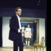 Actors William Atherton and Anita Gillette in a scene from the New York Shakespeare Festival production of the play "Rich And Famous" (New York)