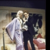 Actors (L-R) Ron Leibman and William Atherton in a scene from the New York Shakespeare Festival production of the play "Rich And Famous" (New York)