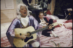 Actors (L-R) Ron Leibman and William Atherton in a scene from the New York Shakespeare Festival production of the play "Rich And Famous" (New York)
