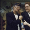 Actors (L-R) Ron Leibman, William Atherton and Anita Gillette in a scene from the New York Shakespeare Festival production of the play "Rich And Famous" (New York)