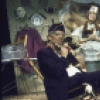 Actors (L-R) Ron Leibman, Anita Gillette and William Atherton in a scene from the New York Shakespeare Festival production of the play "Rich And Famous" (New York)