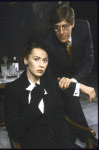 Actors Kate Nelligan and Edward Herrmann in a scene from the New York Shakespeare Festival's production of the play "Plenty" (New York)