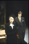 Actors Kate Nelligan and Edward Herrmann in a scene from the New York Shakespeare Festival's production of the play "Plenty" (New York)