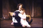 Actors Jonathan Walker and Elizabeth Ashley in a scene from the Playwrights Horizons' production of the play "When She Danced" (New York)