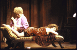 Actresses (L-R) Marcia Lewis and Elizabeth Ashley in a scene from the Playwrights Horizons' production of the play "When She Danced" (New York)