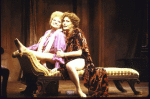 Actresses (L-R) Marcia Lewis and Elizabeth Ashley in a scene from the Playwrights Horizons' production of the play "When She Danced" (New York)