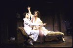Actors (L-R) Robert Sean Leonard and Elizabeth Ashley in a scene from the Playwrights Horizons' production of the play "When She Danced" (New York)