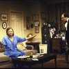 Actors David Margulies & Debra Mooney in a  scene fr. the Playwrights Horizons' production of the play "The Perfect Party." (New York)