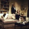 Actors John Cunningham & Charlotte Moore in a  scene fr. the Playwrights Horizons' production of the play "The Perfect Party." (New York)