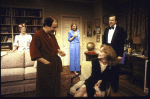 Actors (L-R) Kate McGregor-Stewart, David Margulies, Debra Mooney, Charlotte Moore & John Cunningham in a scene fr. the Playwrights Horizons' production of the play "The Perfect Party." (New York)