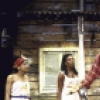 Actors (L-R) Melissa Murray, Lorraine Toussaint, Victor Love, Michele Shay and Darryl Theirse in a scene from the Lincoln Center Theatre production of the play "Playboy Of The West Indies" (New York)