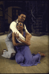 Actors Clamma Dale & Donnie Ray Albert in a scene fr. the Houston Grand Opera production on Broadway of the opera "Porgy And Bess." (New York)