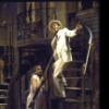 Actors Clamma Dale & Larry Marshall in a scene fr. the Houston Grand Opera production on Broadway of the opera "Porgy And Bess." (New York)