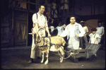 Actors Glover Parham & Donnie Ray Albert (fr.) w. cast members in a scene fr. the Houston Grand Opera production on Broadway of the opera "Porgy And Bess." (New York)