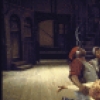 Actress Betty D. Lane (C, standing) w. cast members in a scene fr. the Houston Grand Opera production on Broadway of the opera "Porgy And Bess." (New York)