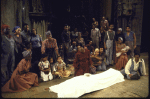 Actor Wilma Shakesnider (C) w. cast members in a scene fr. the Houston Grand Opera production on Broadway of the opera "Porgy And Bess." (New York)