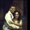 Actors Robert Mosley & Irene Oliver in a scene fr. the Houston Grand Opera production on Broadway of the opera "Porgy And Bess." (New York)