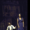 Actors Robert Mosley & Irene Oliver in a scene fr. the Houston Grand Opera production on Broadway of the opera "Porgy And Bess." (New York)