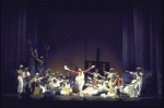 The cast in a scene fr. the Houston Grand Opera production on Broadway of the opera "Porgy And Bess." (New York)