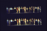 Cast in a double-exposure publicity shot  for the Los Angeles production of the musical "A Chorus Line." (New York)