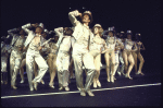 Cast in a scene fr. the Los Angeles production of the musical "A Chorus Line." (New York)