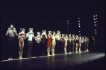 Cast in a scene fr. the Toronto/London productions of the musical "A Chorus Line." (Toronto)
