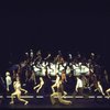 Cast in a scene fr. the Toronto/London productions of the musical "A Chorus Line." (Toronto)