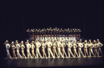 Cast in a scene fr. the Toronto/London productions of the musical "A Chorus Line." (Toronto)