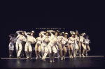 Cast in a scene fr. the Toronto/London productions of the musical "A Chorus Line." (Toronto)