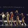 Actors (L-R) Tommy Aguilar, Jane Summerhays, Sandy Roveta, Eivind Harum, Loida Iglesias & Mitzi Hamilton in a scene fr. the Toronto/London productions of the musical "A Chorus Line." (Toronto)