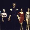 Actors (L-R) Jennifer Ann Lee, Andy Keyser, Sandy Roveta & Jane Summerhays in a scene fr. the Toronto/London productions of the musical "A Chorus Line." (Toronto)