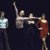 Actors (L-R) Jeff Hyslop, Jennifer Ann Lee, Andy Keyser & Sandy Roveta in a scene fr. the Toronto/London productions of the musical  "A Chorus Line." (Toronto)