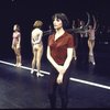 Actress (fr.) Miriam Welch w. cast members  in a scene fr. the Toronto/London productions of the musical "A Chorus Line." (Toronto)