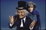 Actors (L-R) Orson Bean & Noel Johnson in a publicity shot fr. the Off-Broadway production of the play "A Christmas Carol." (New York)