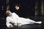 Actors (L-R) John Seitz and Ethan Hawke in a scene from the New York Shakespeare Festival's production of the play "Casanova" (New York)