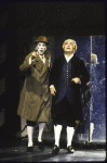 Actors (L-R) Robert Stanton and John Seitz in a scene from the New York Shakespeare Festival's production of the play "Casanova" (New York)
