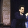 Actors Barry Miller and Polly Draper in a scene from the Off-Broadway play "Crazy He Calls Me" (New York)