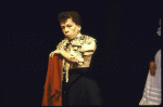 Actress Linda Hunt in a scene from the Brooklyn Academy of Music's production of the play "The Cherry Orchard" (Brooklyn)