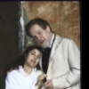 Actors Rebecca Miller and Erland Josephson in a scene from the Brooklyn Academy of Music's production of the play "The Cherry Orchard" (Brooklyn)