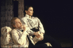 Actors Erland Josephson and Stephanie Roth in a scene from the Brooklyn Academy of Music's production of the play "The Cherry Orchard" (Brooklyn)