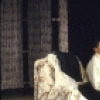 Actresses (L-R) Stephanie Roth and Rebecca Miller in a scene from the Brooklyn Academy of Music's production of the play "The Cherry Orchard" (Brooklyn)