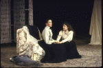 Actresses (L-R) Stephanie Roth and Rebecca Miller in a scene from the Brooklyn Academy of Music's production of the play "The Cherry Orchard" (Brooklyn)