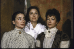 Actresses (L-R) Stephanie Roth, Rebecca Miller and Natasha Parry in a scene from the Brooklyn Academy of Music's production of the play "The Cherry Orchard" (Brooklyn)