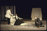 Actors (L-R) Erland Josephson, Natasha Parry and Brian Dennehy in a scene from the Brooklyn Academy of Music's production of the play "The Cherry Orchard" (Brooklyn)
